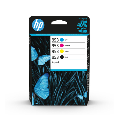 Combo-Pack Original HP CMYK, nr.953, pentru OfficeJet Pro 7720|7730|8210|8218|8720|8730, , (timbru verde 0.60 lei), "6ZC69AE"