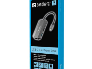 Sandberg 136-33 USB-C 6-in-1 Travel Dock
