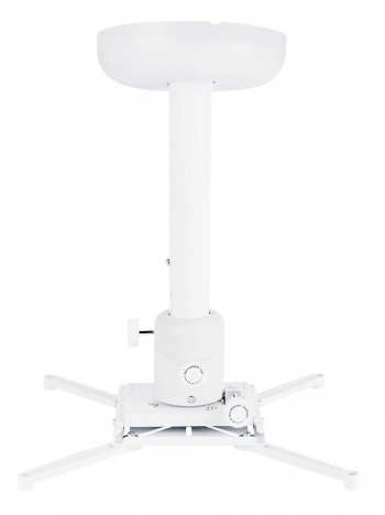 Multibrackets M Universal Projector Mount with Finetune | Adjustable 500mm 800mm | Ceiling | Max 10kg | White