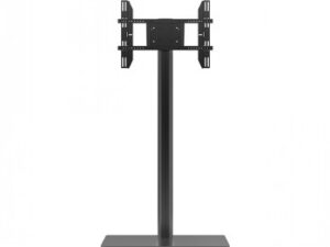 Multibrackets M Display Stand 180 Single Black w. Floorbase | Fixed 1800mm | VESA 200x200-700x400 | Max 50kg | Black