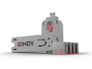 USB PORT BLOCKER 4PACK/PINK 40450 LINDY