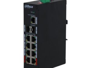 Dahua Swith 11-Port Switch with 8 Gigabit PoE Ports 8x RJ45 1000M (PoE Power) 2x SFP 1000M 1x RJ45 1000M PFS3211-8GT-120-V2