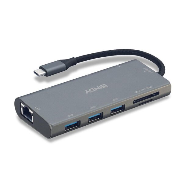 Mini Dock Laptop Lindy USB 3.1 Type C, "LY-43278" (timbru verde 0.18 lei)