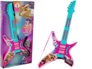 Electric Guitar with Lights and Sounds Pink 62cm