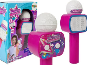 Children's Microphone Wireless Karaoke Bluetooth Speaker Pink