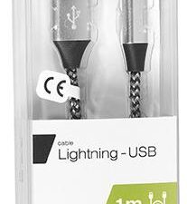 Tracer 46268 Lighting USB 2.0 Iphone AM 1m Black Silver