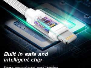 Swissten Textile Fast Charge 3A Lightning Data and Charging Cable 2m