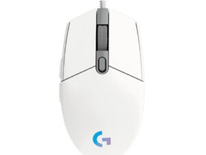 MOUSE LOGITECH, "G102 LIGHTSYNC", gaming, cu fir, USB, optic, 8000 dpi, butoane/scroll 6/1, iluminare, butoane programabile, alb, "910-005824" (timbru verde 0.18 lei)