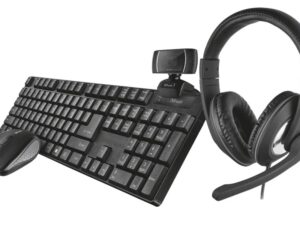 Perifērijas komplekts Trust Qoby Home Office Set Black