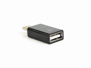 ADAPTOR GEMBIRD, pt. smartphone, USB 2.0 Type-C (T) la USB 2.0 (M), negru, "CC-USB2-CMAF-A" (timbru verde 0.08 lei)
