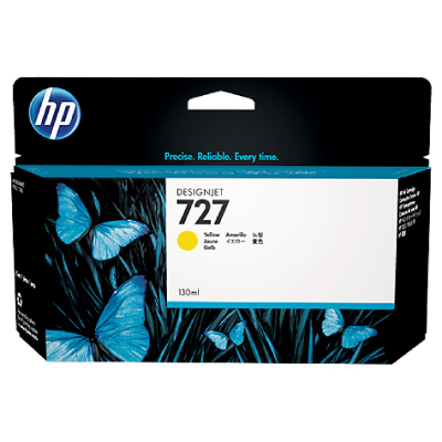 HP cartridge B3P21A (727) žlutá pro DesignJet - 130ml