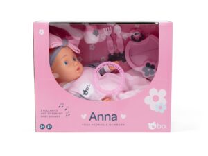 bo. Interactive baby doll Anna, 42 cm