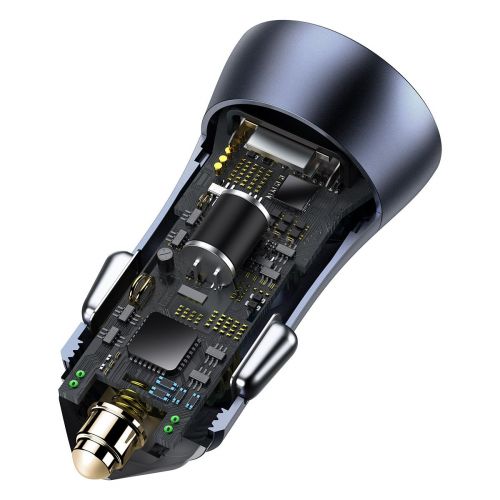 INCARCATOR auto Baseus Golden Contactor Pro, Quick Charge 40W, 2 x USB 5V/3A, negru "CCJD-A0G" (timbru verde 0.8 lei) - 6953156201972