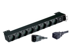 PDU EATON, 1U pt. rack 19 inch, 8 prize IEC, intrare IEC, max 16 A, cablu 2 m, negru, "EFLX8D" (timbru verde 4 lei)