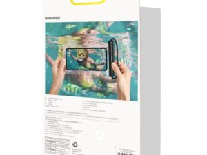 HUSA IMPERMEABILA Baseus, pentru smartphone diagonala maxima 7.2 inch, transparenta cu zip negru "FMYT000001" - 6932172610968