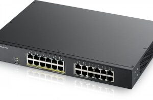 Zyxel GS1900-24EP - Switch - smart - 24 x 10/100/1000 (12 PoE) - rackmonterbar, v�ggmonterbar - PoE (130 W)