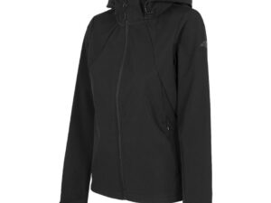 Women's 4F softshell jacket deep black H4Z22 SFD001 20S