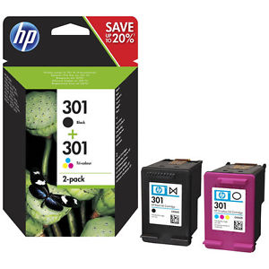HP 301 (N9J72AE) Ink Cartridge Multipack, BK/CMY