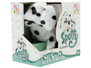 PUGS AT PLAY Spotty Walking Dog