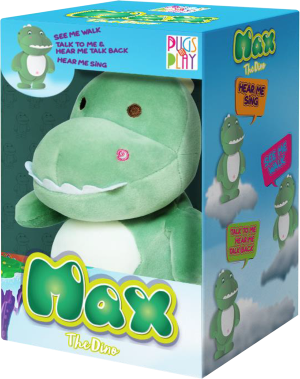 PUGS AT PLAY Kõndiv ja rääkiv dinosaurus Max