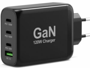 GaN Port Power Delivery and Quick Charge 120W USB-C & USB-A Charger