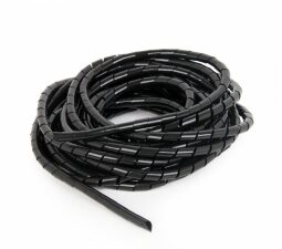 Folie spiralata GEMBIRD, lungime 10m, diametru 12mm, pentru protectie cabluri, negru, "CM-WR1210-01"