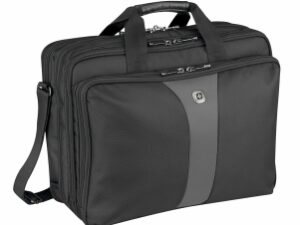 GENTI si RUCSACURI Wenger Legacy 17 inch  Triple Gusset Brief, Black/Gray "600655"
