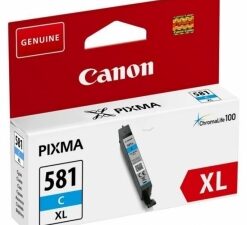 Cartus Cerneala Original Canon Cyan, CLI-581XLC, pentru Pixma TR7550|TR8550|TS6150|TS6250|TS705|TS8150|TS8250|TS9150|TS9155|TS9550, , (timbru verde 0.15 lei), "2049C001AA"