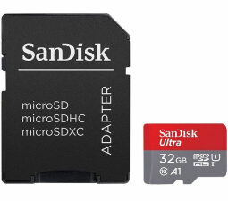 SanDisk Ultra 32GB MicroSDHC + Adapter