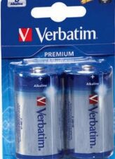 BATERIE VERBATIM D (R20), 1.5V alcalina, 2 buc., "49923" (timbru verde 0.16 lei)