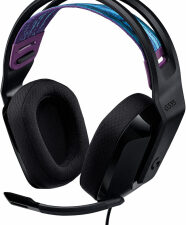Gaming Earphone Logitech G335, Microphone, Black