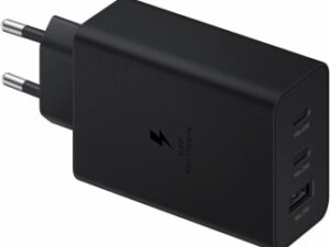 Samsung 65W EP-T6530 (2x USB C, 1x USB A, bez kabla) czarna