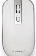 MOUSE GEMBIRD, PC sau NB, wireless, 2.4GHz, optic, 1600 dpi, butoane/scroll 4/1, , alb / argintiu, "MUSW-4B-06-WS" (timbru verde 0.18 lei)