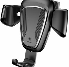 SUPORT AUTO Baseus Gravity pt. SmartPhone, fixare grila ventilatie, negru "SUYL-01" - 6953156257344