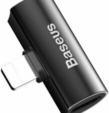 Adapteris Baseus Lightning  Male - Lightning Female Black