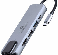 I/O ADAPTER USB-C TO HDMI/USB3/5IN1 A-CM-COMBO5-04 GEMBIRD