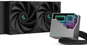 AIO Liquid Cooler DeepCool LT520, 240mm, RGB, črn