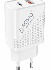 Savio LA-04 Wall USB charger Quick Charge PD 3.0 Charger 18W