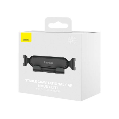 SUPORT AUTO Baseus Stable Gravitational, pt. SmartPhone, fixare grilaj ventilatie, negru "SUWX010001" - 6932172616830 - Image 9