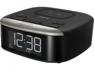 (V) Akcija! PHILIPS Radio pulkstenis, melns