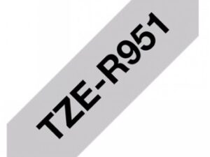 Brother TZE-R951 24mm Black on l-grey satin(4m)