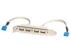 4 PORT USB SLOT PLATE ADAPTER