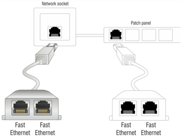 Delock RJ45 Port Doubler 1 x RJ45 plug to 2 x RJ45 jack (2 x Ethernet) - Image 2
