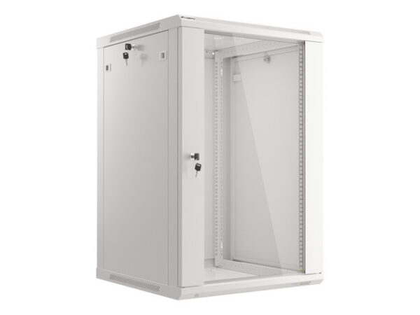 Lanberg WF01-6618-10S rack cabinet 18U Wall mounted rack Grey