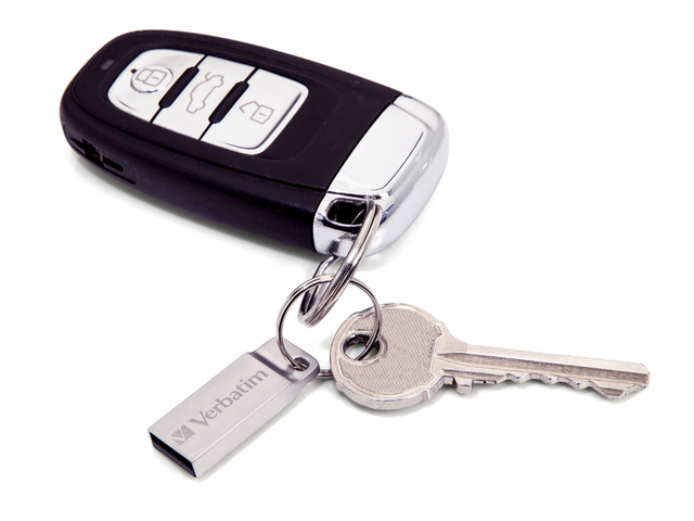 MEMORIE USB VERBATIM METAL EXECUTIVE 16GB USB 2.0 ARGINTIU "98748" (TIMBRU VERDE 0.03 LEI) - Image 2