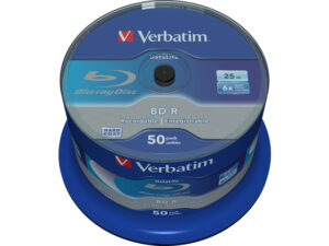 BD-R VERBATIM 25GB, VITEZA 6X, WHITE BLUE SURFACE, SPINDLE, 50 BUC, "43838"