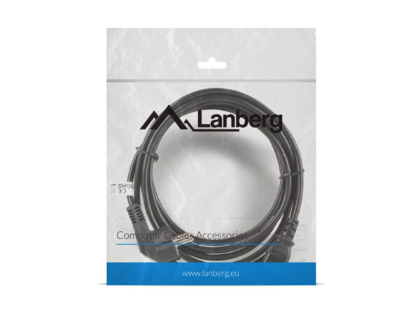 Lanberg CA-C13C-11CC-0030-BK power cable Black 3 m C13 coupler CEE7/7 - Image 3