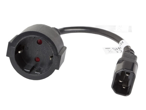 Lanberg CA-C14E-10CC-0018-BK power cable Black  C14 coupler