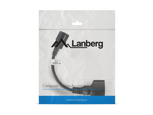 Lanberg CA-C14E-10CC-0018-BK power cable Black  C14 coupler - Image 3