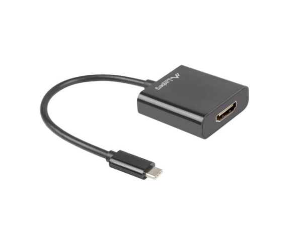 Adapter USB CM - HDMI F 15cm czarny - Image 2